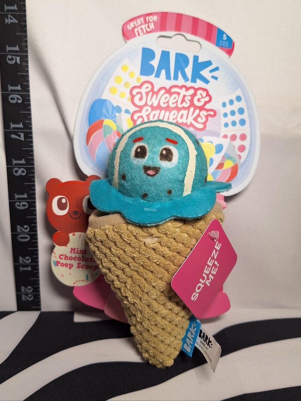 NWT Bark Mint Chocolate Poop Scoop Dog Toy S